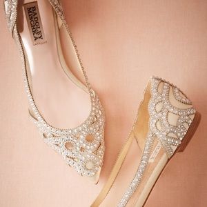 Bartley Mischka Gigi Flats (Ivory) - Sz 8.5